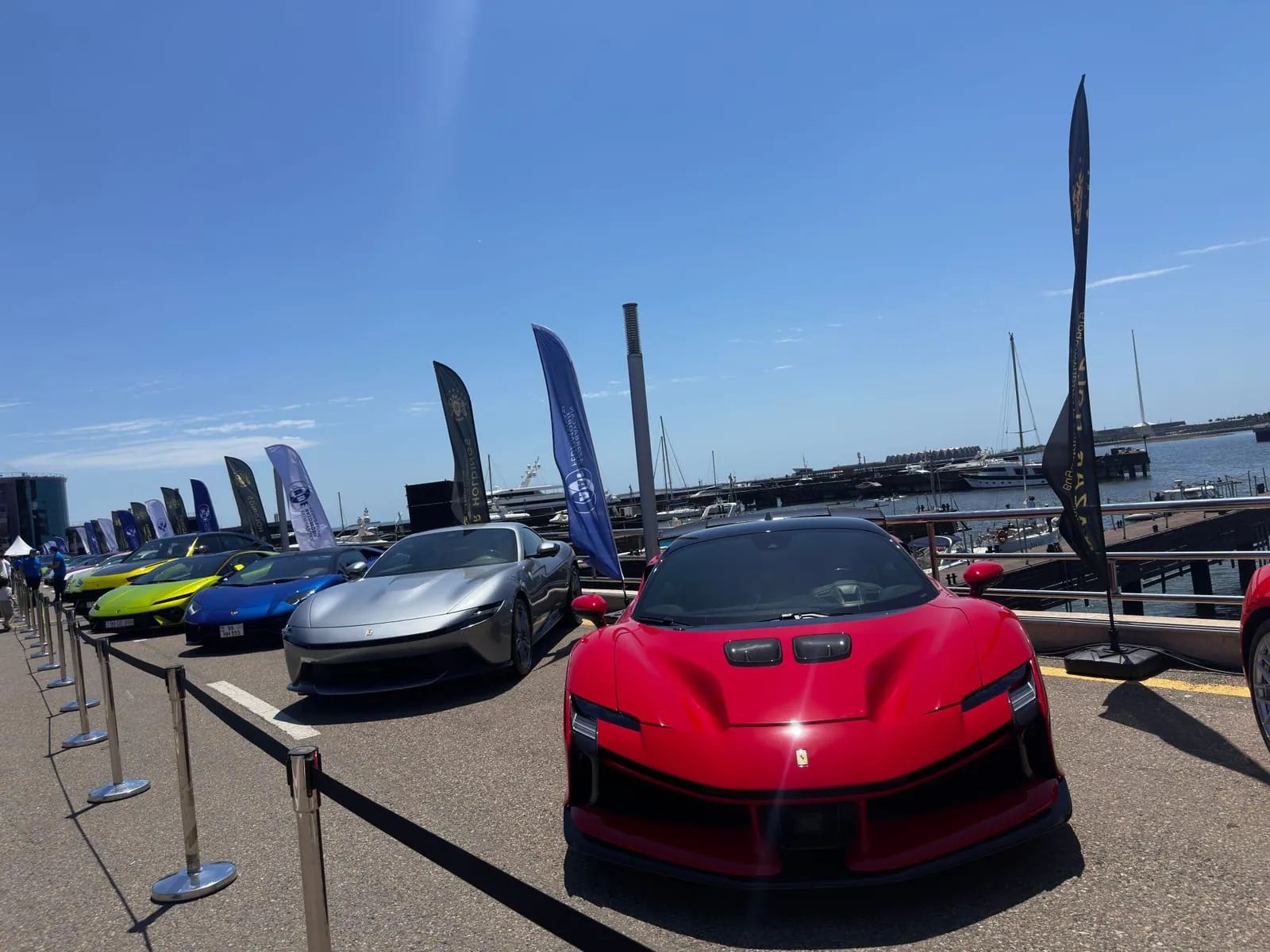 Another photo of the car exhibition in Baku