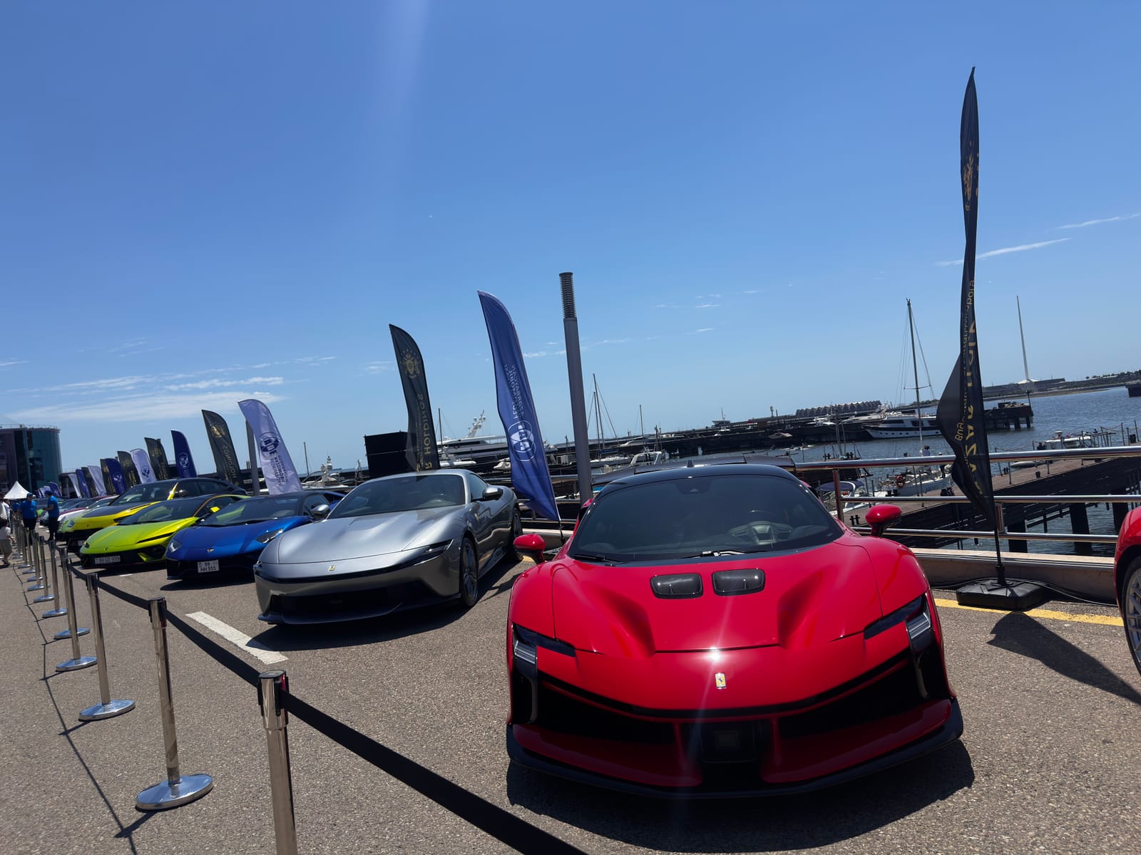 Another photo of the car exhibition in Baku
