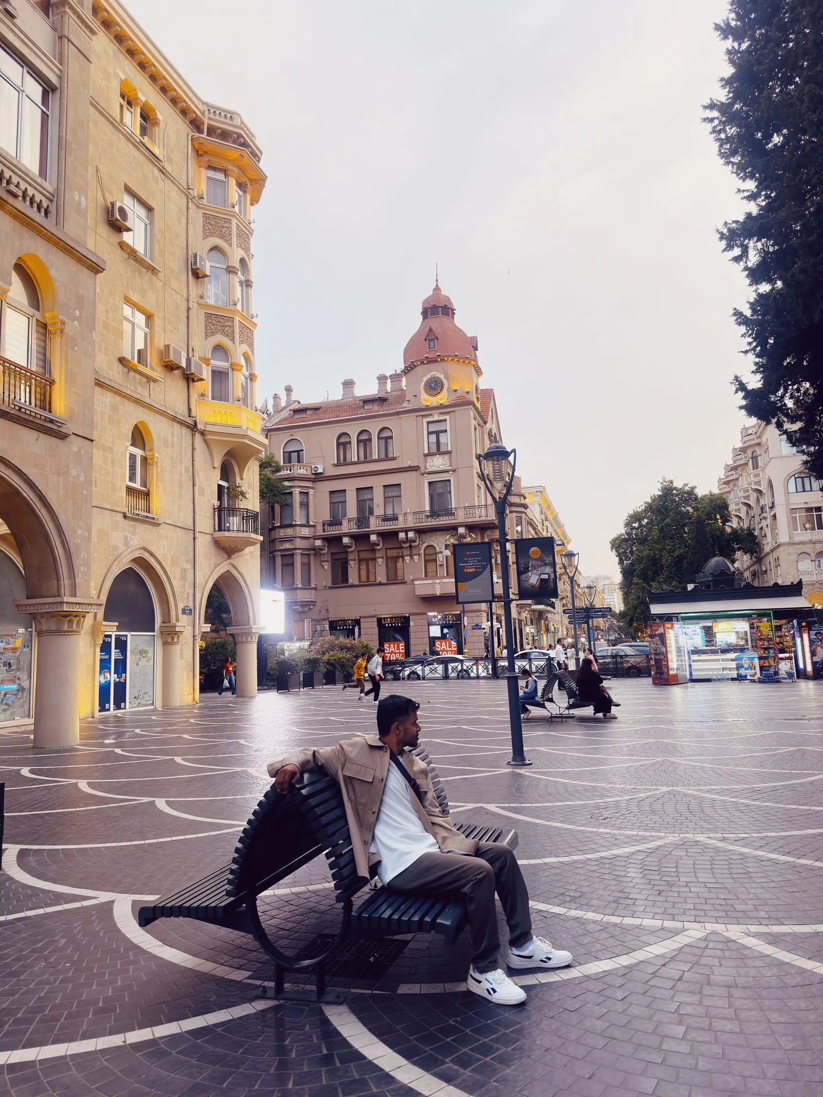Sitting in the nizami street