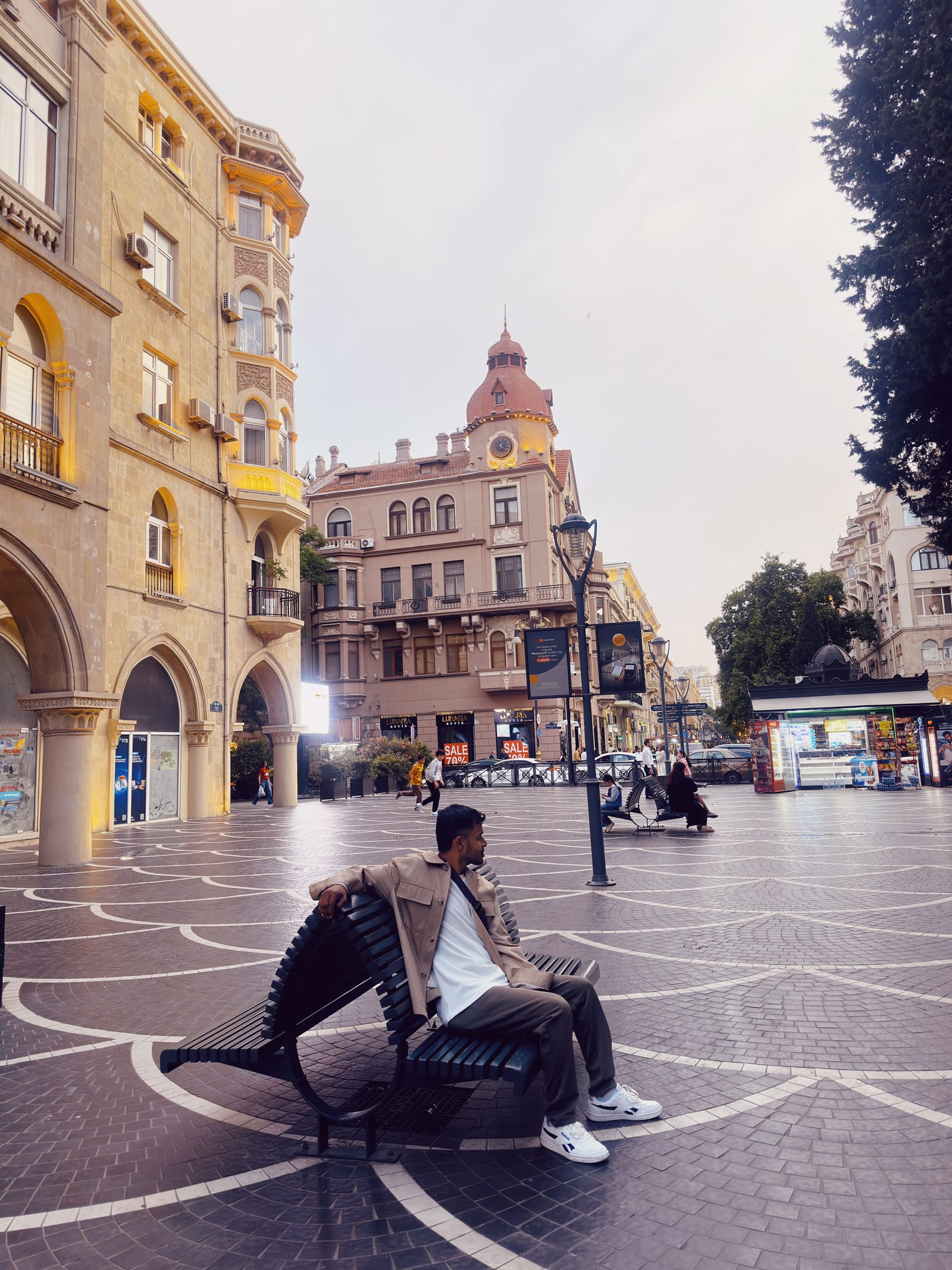 Sitting in the nizami street