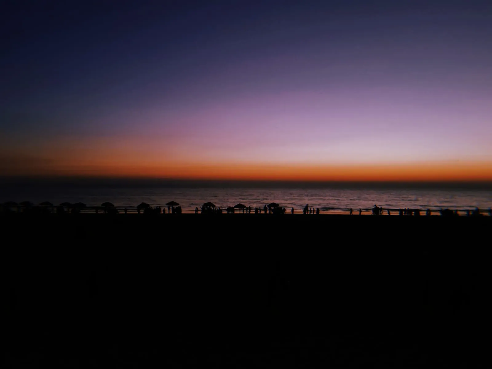 Calm evening weather