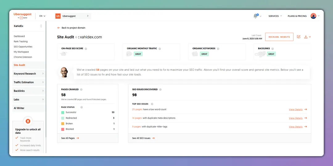 Ubersuggest