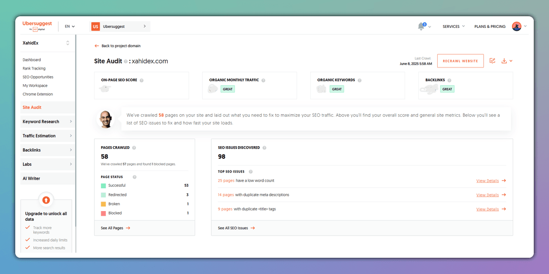 Ubersuggest