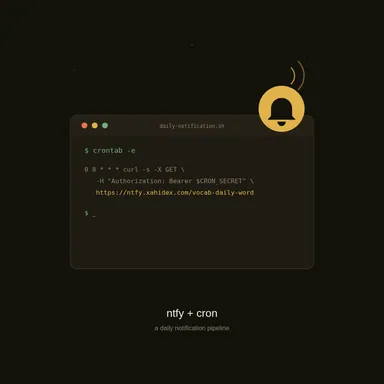 Hero image for guide post "Building a Cron-Based Notification Pipeline with ntfy"
