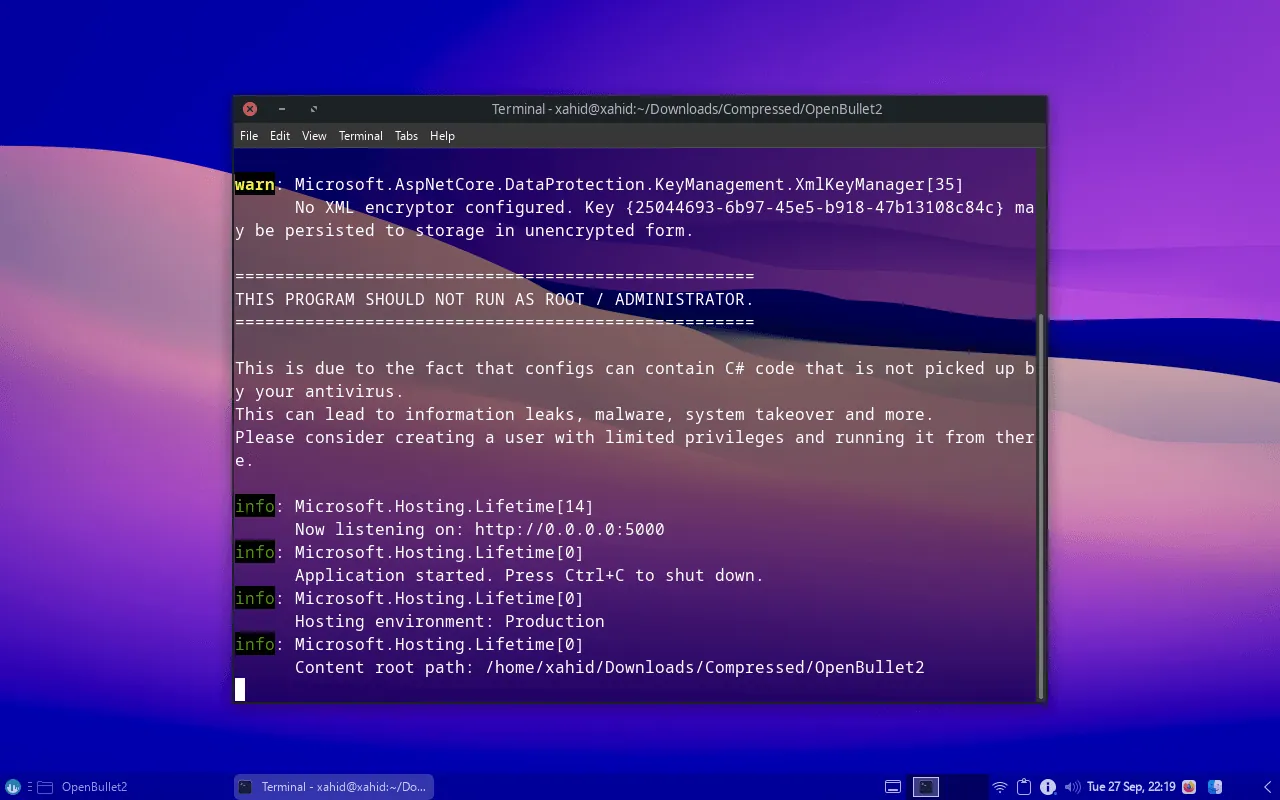 openbullet on localhost