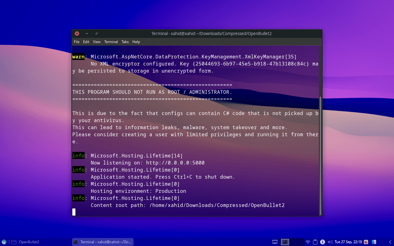 openbullet on localhost